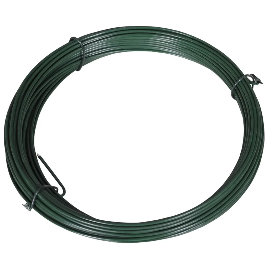 Filo di Legatura per Recinzione 25 m 1,4/2 mm Acciaio Verde 140368