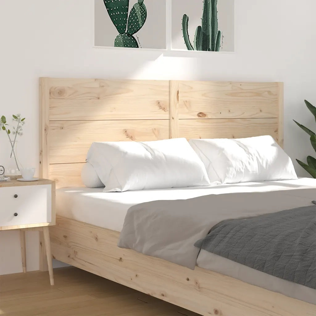 Testiera per Letto 206x4x100 cm in Legno Massello di Pino 818740