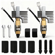 Kit di sostituzione hotend ceramico - 2 pezzi - 0,4 mm - 0,2 mm/0,6 mm anelli di contatto - copertura in silicone - per stampante 3D Centauri - materiale resistente al calore