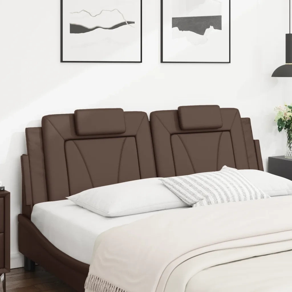 Cuscino Testiera Viana Marrone 160 cm in Similpelle CFW8386907