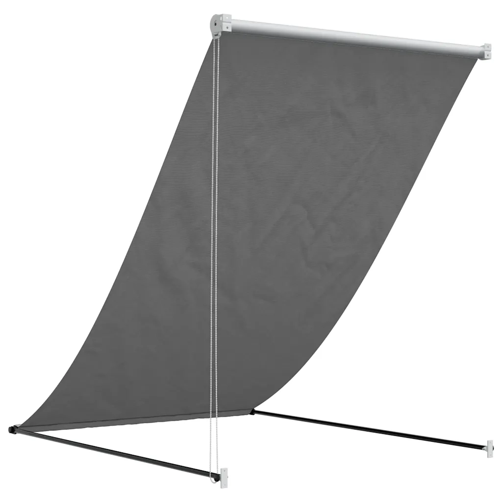Tenda da Sole | Tenda parasole Retrattile Antracite 150x150 cm Tessuto e Acciaio