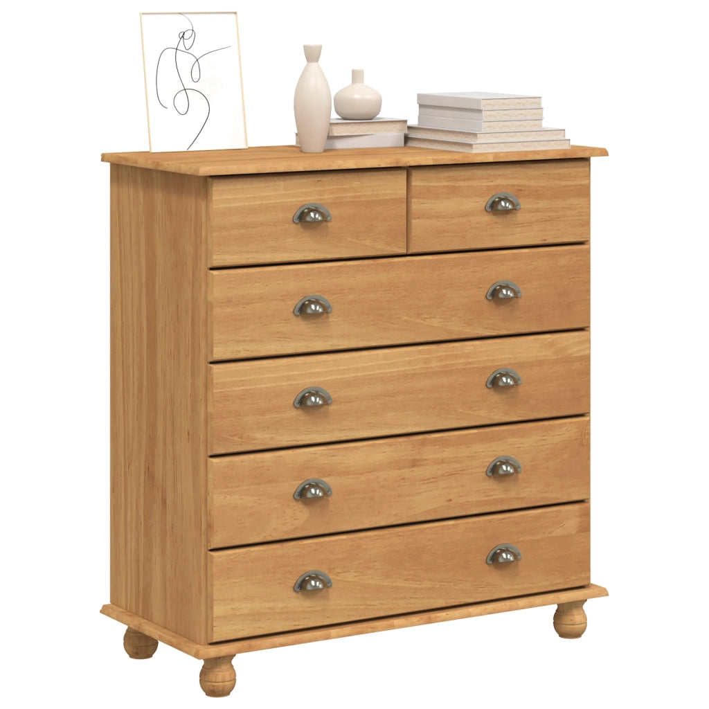 Cassettiera 'ASKIM'91x40x95.5 cm Legno Massello di Pino