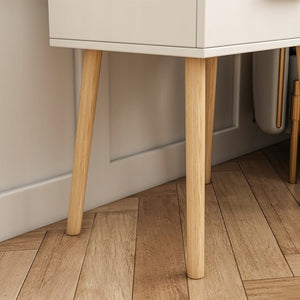 Comodino Bianco 45x54,5x30 cm Funzionale e Salvaspazio