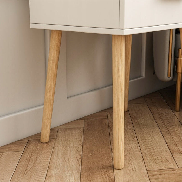 Comodino Bianco 45x54,5x30 cm Funzionale e Salvaspazio