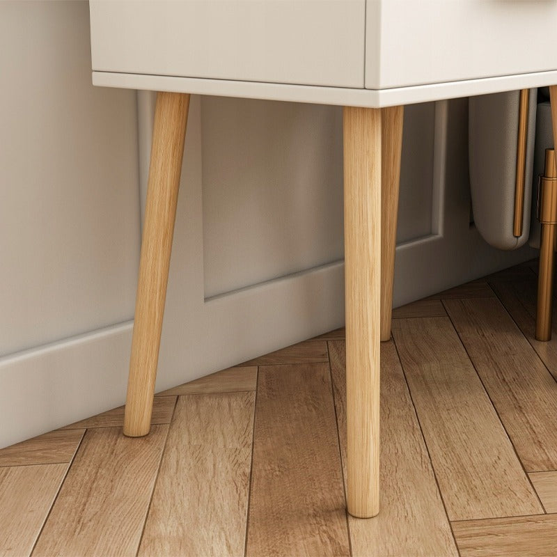 Comodino Bianco 45x54,5x30 cm Funzionale e Salvaspazio