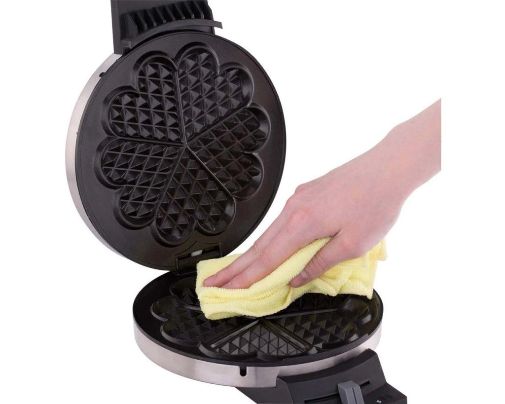 Cloer 189 1 waffle 930 W Nero, Acciaio inox