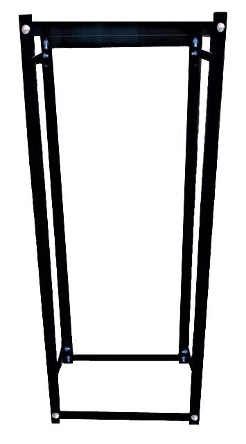 Portalegna per Camino da Interno o Esterno 40x25x99,5 cm in Acciaio King Nero