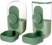 Dispensatore automatico di cibo e acqua per piccoli animali domestici, 870 ml e 800 ml per conigli, tartarughe, galline, gatti e cani