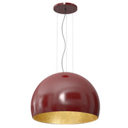 Lampada a sospensione Compo bordeaux oro Ø80 E27 Luminex