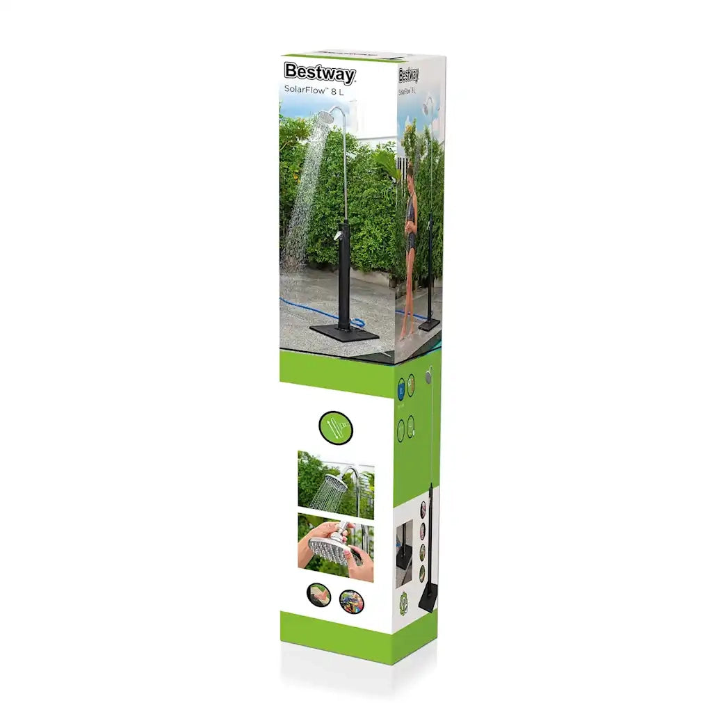 Bestway Doccia da Esterno Solar Flow Nera 8 L 3202712