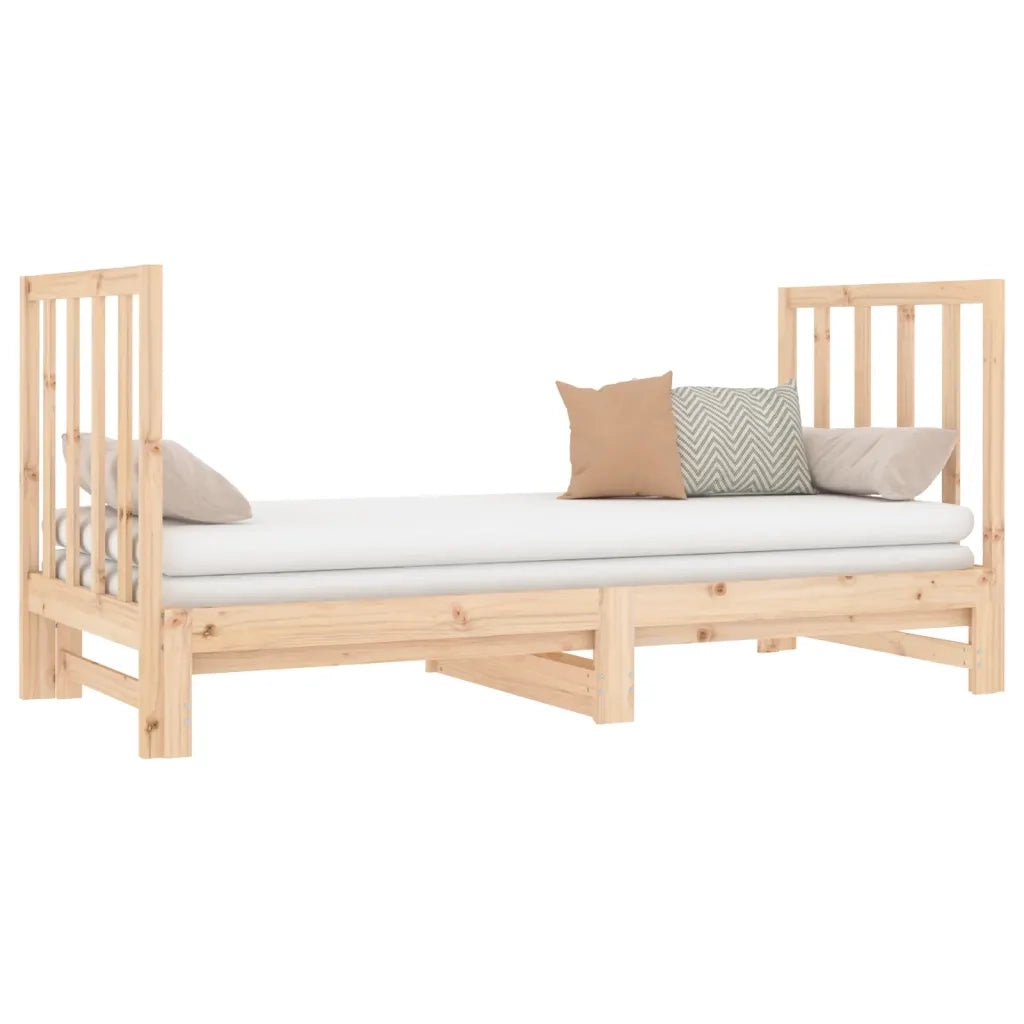 Dormeuse Estraibile 2x(90x190) cm Legno Massello di Pino 3124767