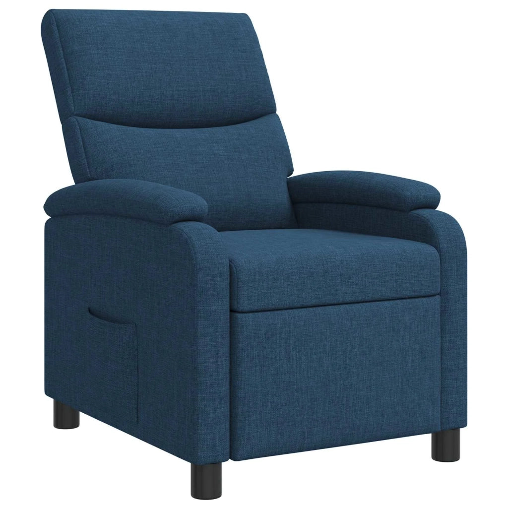 Divano Sedia-Poltrona reclinabile Blu Tessuto 128529