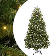 Albero di Natale Artificiale-Albero Natalizio Verde 240 cm PVC e Metallo 160611