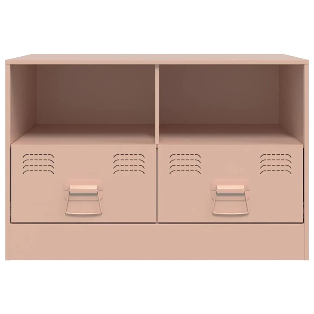 Mobile TV multimediale mensola TV credenza TV sala da pranzo soggiorno camera da letto rosa 67 x 39 x 44 cm acciaio rosa 02_0028290
