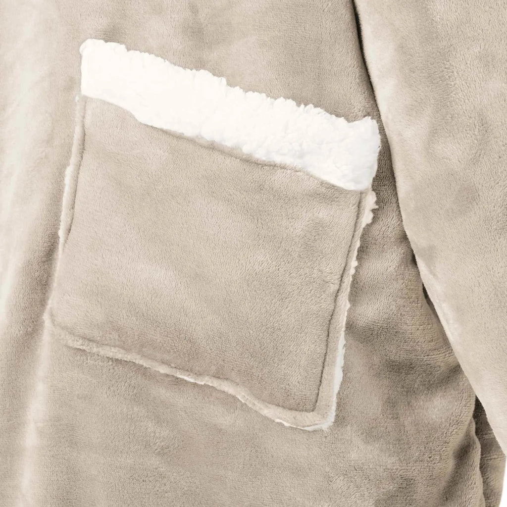 Felpa coperta Beige M Pile e Flanella CFW5250739