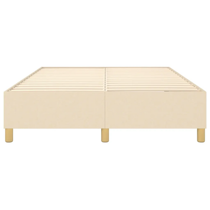 Struttura Letto a Rete a Molle Crema 140x190 cm in Tessuto 3120958