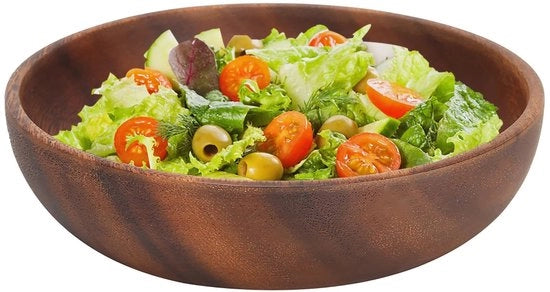 Servizio da tavola in legno - 17,5 cm - ideale per frutta e insalata - perfetto per matrimoni e compleanni - decorativo per ogni occasione