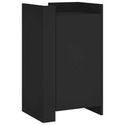 Credenza | Madia | Buffet da pranzo | Armadio da pranzo Nera 45x35x75 cm in Legno Multistrato