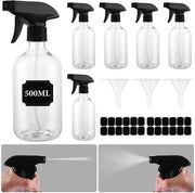 Set di flaconi spray 6 pezzi - 500 ml - Verstelbare boccia - Flaconi spray - Verstuiver - Flacone di plastica - Boccia con beccuccio regolabile