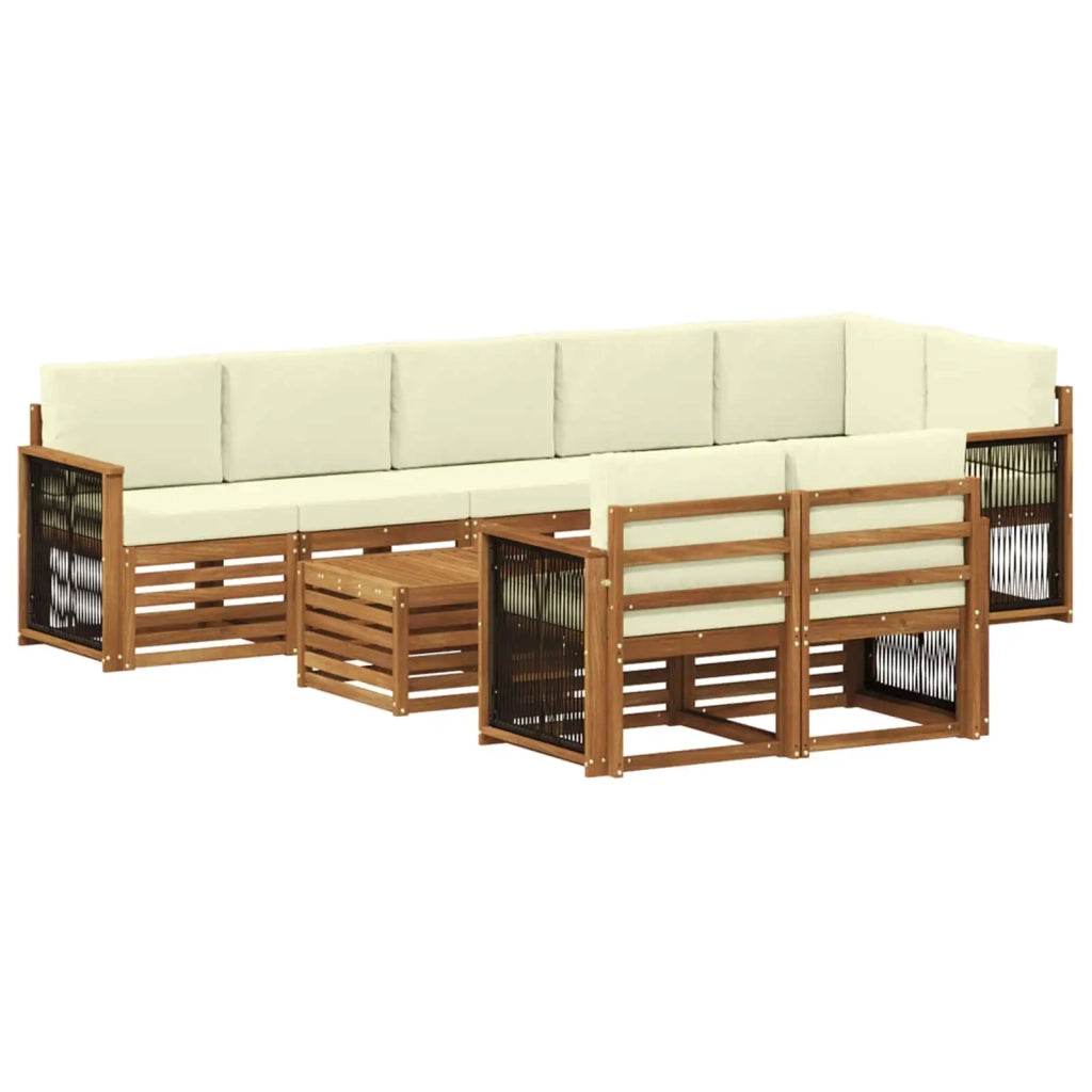 Set divani Legno di Acacia Massello 3384531