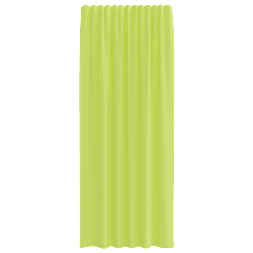 Tende in Voile con Tasche per Aste 2 pz Verde Mela 4102163