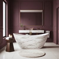 Vasca Da Bagno Freestanding In Acrilico Ferrano Slim Nature 170