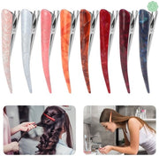 12 pezzi di spille per capelli senza pieghe, spille per capelli senza pieghe, spille per capelli con spille e spille per capelli per acconciature, pony, onde, styling o applicazione di makeup, bianco