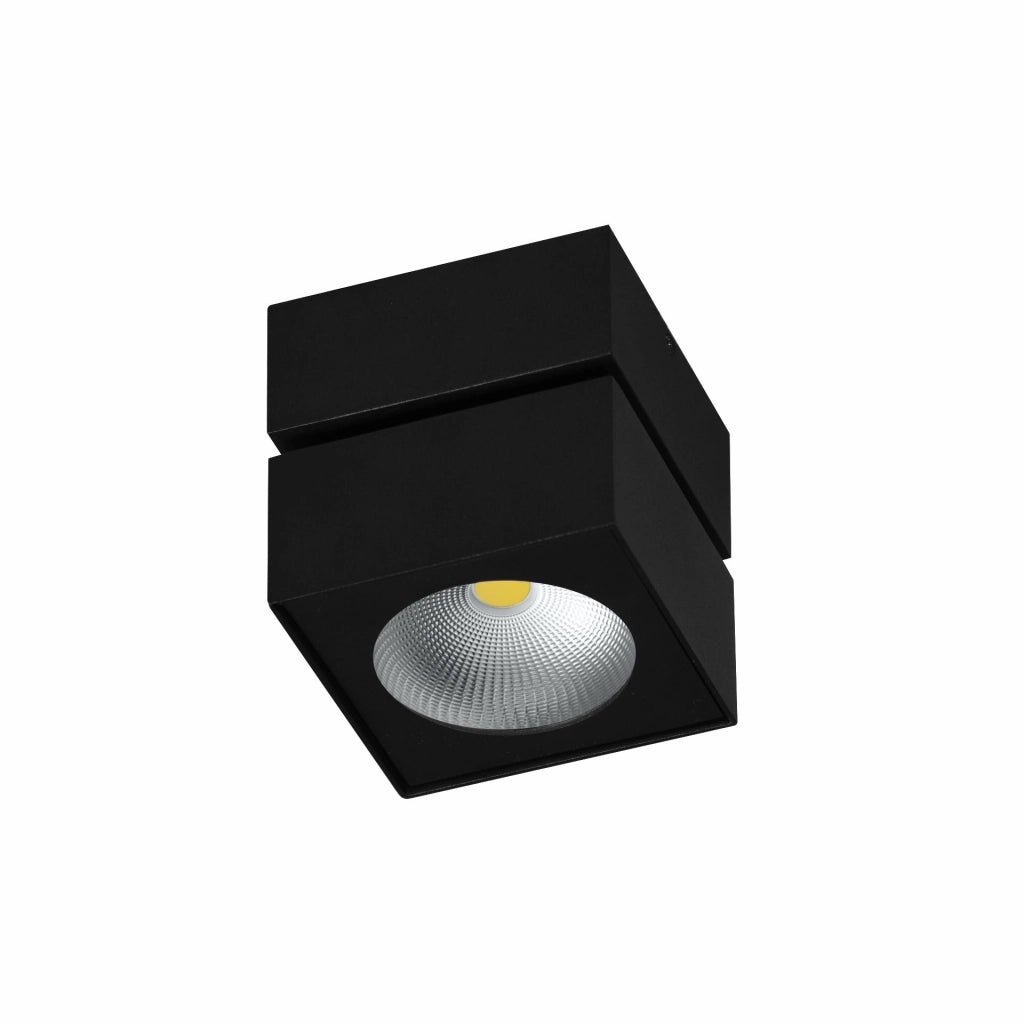 Applique LED Orientabile Rubyc Surface 14W 40° Switch CCT 2700K/3200K/4000K Dimmerabile TRIAC Nero Opaco - Beneito & Faure