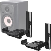 Regolatore di volume per altoparlanti inclinabile e girevole - universale LH023-B - 2 pezzi - fino a 25 kg - WLAN Airplay - nero