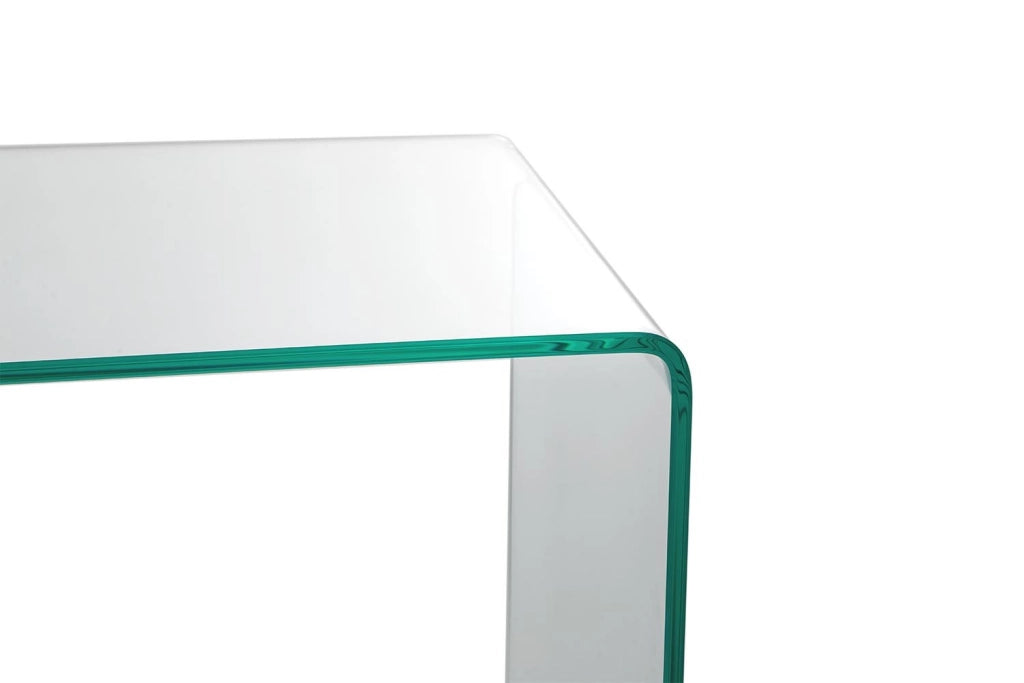 Tavolino Rettangolare in Vetro 120x40x72cm TFT Glass Trasparente