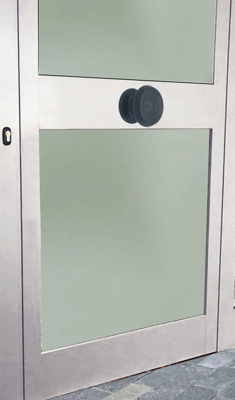 Pomolo fisso per porta SAGUATTI 876/80YAB in alluminio grigio opaco