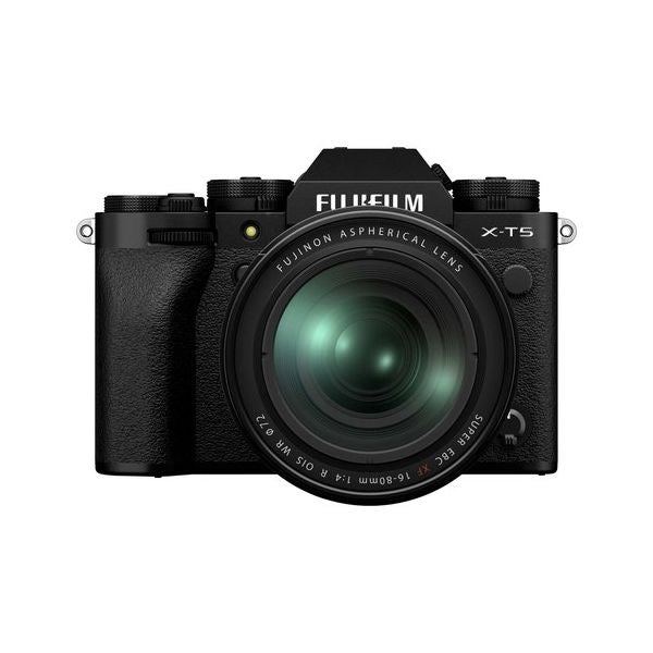 Fotocamera mirrorless 40mpx x t5 kit xf 16 80mm f4 r ois wr black 16782571