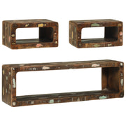 Set di Mobili TV in 3 Pezzi Multicolore Legno Massello Riciclato