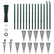 Recinzione a Rete con Pali e Spuntoni in Acciaio 0,8x25 m cod mxl 59768