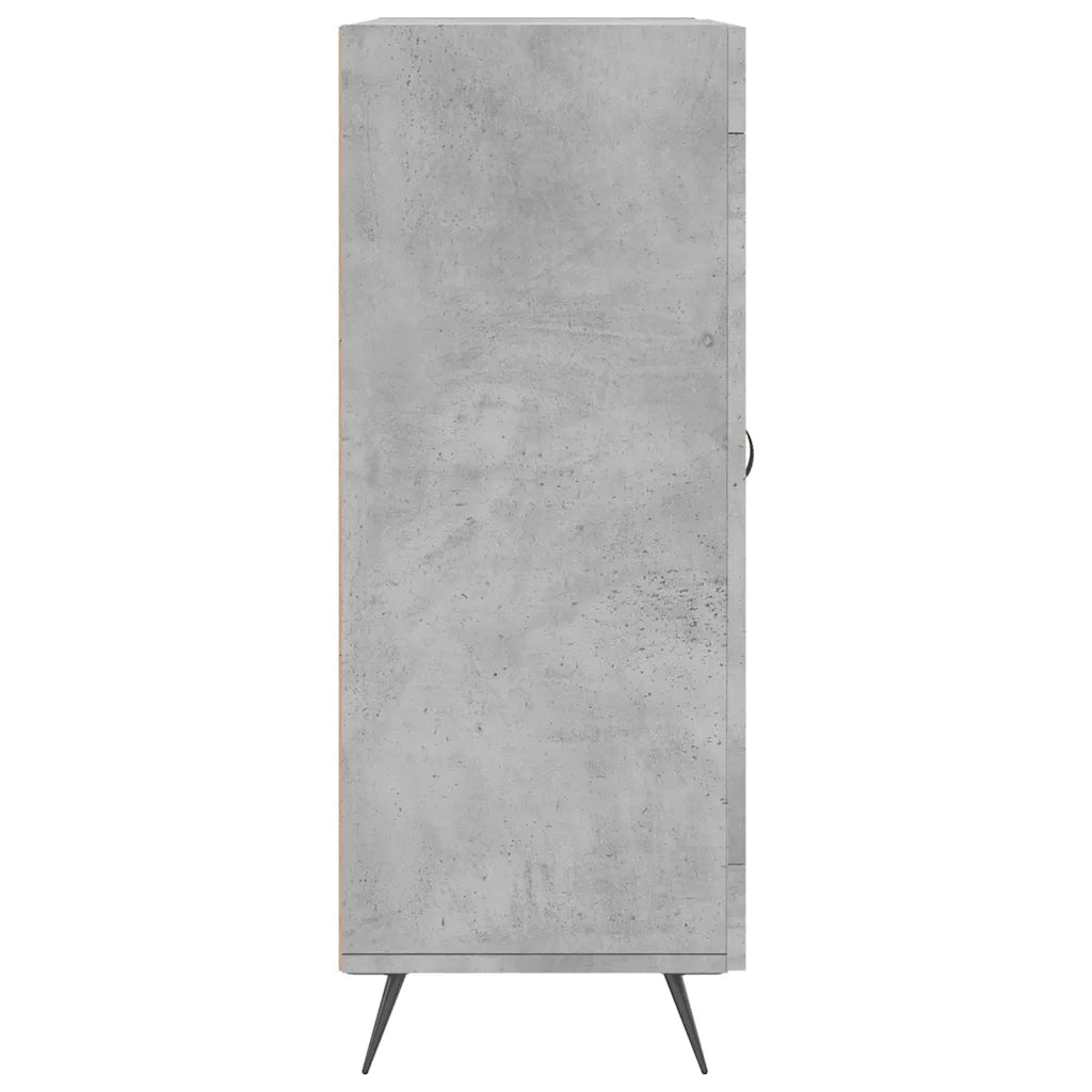 Credenza | Madia | Buffet da pranzo | Armadio da pranzo Grigio Cemento 69,5x34x90 cm in Legno Multistrato
