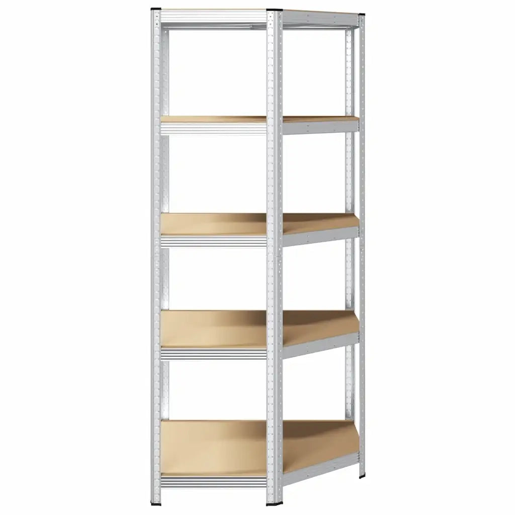 Mensola angolare Argento 90 x 90 x 198 cm Legno multistrato CFW7751382