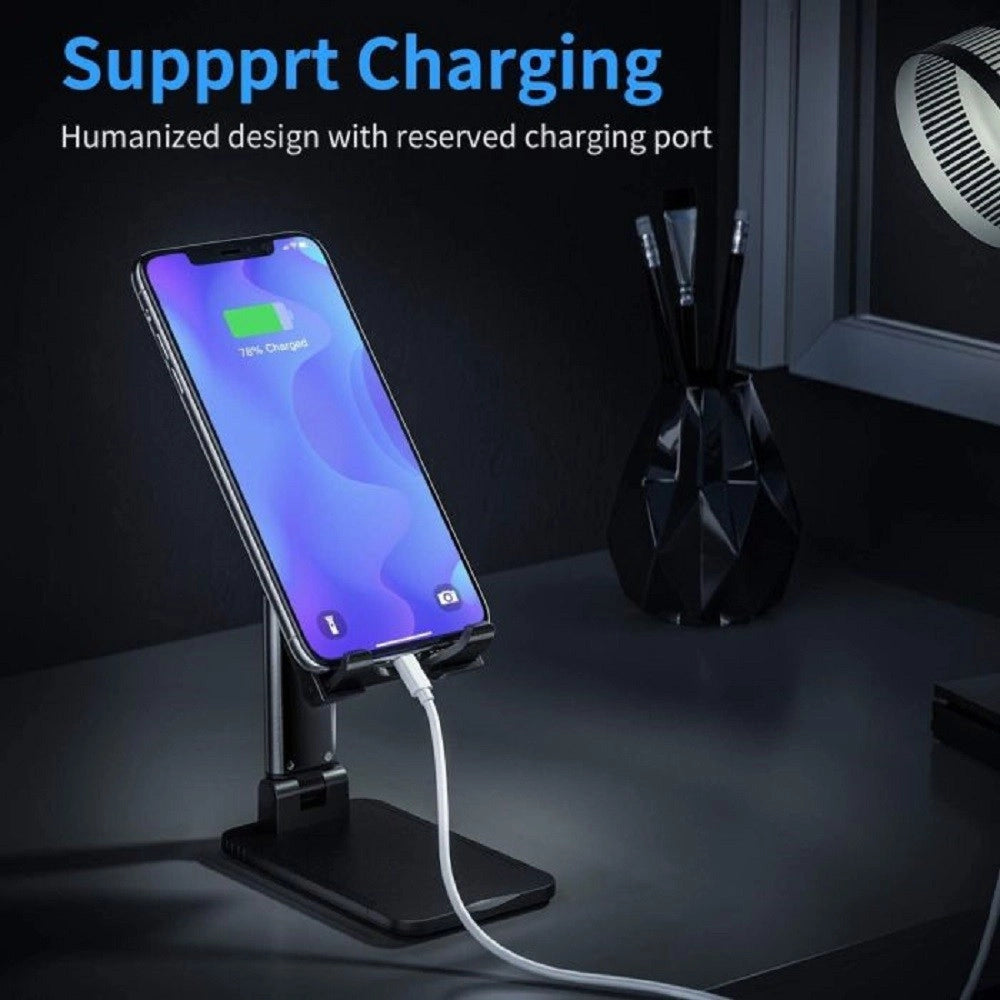 Trade Shop - Supporto Porta Cellulare Universale Regolabile Tablet Telefono Da Tavolo Q-zj300 -