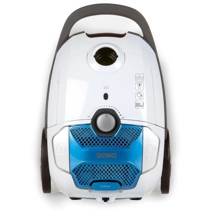DOMO DO7291S - Aspirapolvere a bidone 3L - 700W - 68dB - Potenza di aspirazione regolabile - Spazzola per pavimenti Deep Clean
