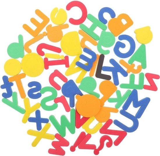 Lettere di Spugna per Etichette - Alfabeto Colorato di Feltro Autoadesivo Grande per Incollare