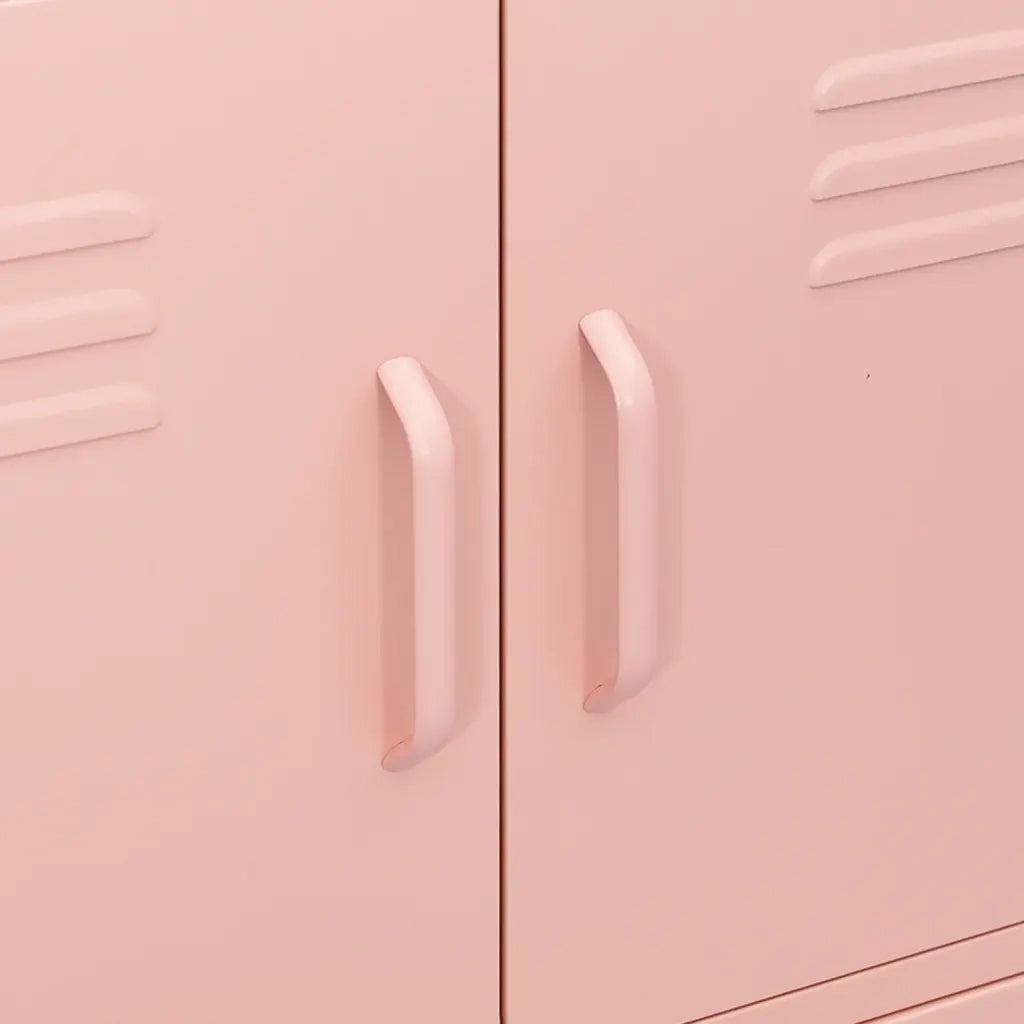 Armadietto Rosa 80x35x101,5 cm in Acciaio 336139
