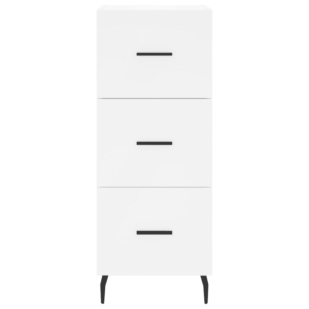 Credenza Bianca 34,5x34x90 cm in Legno Multistrato 828620