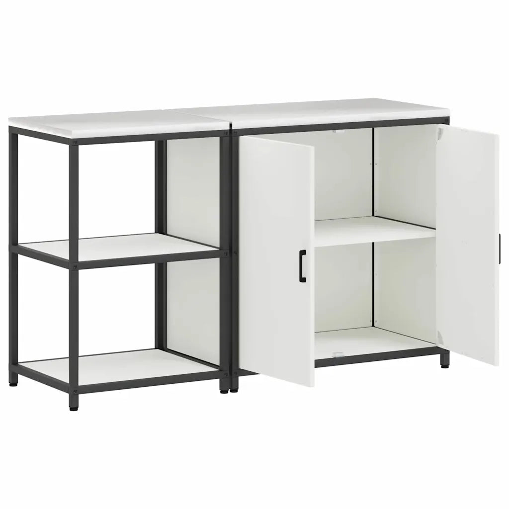 Set di Stoccaggio per Cucina con lo scaffale 2 pcs Bianco 3392681