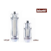 Bisetti 826S Como Macinasale Quadrato Acrilico Trasparente Meccanismo Ceramica Regolabile 14,5 cm