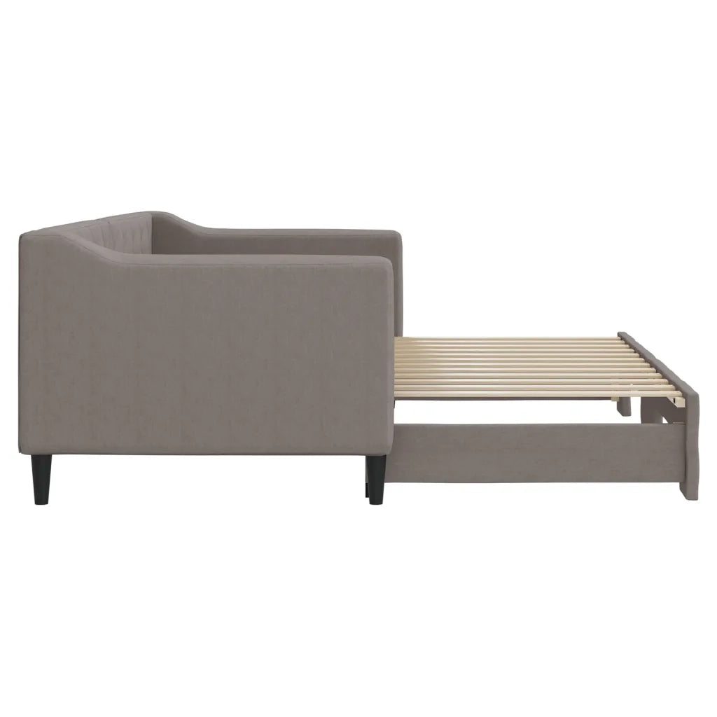 Divano letto | Sof¨¤ letto | Letto singolo Estraibile Tortora 80x200 cm Tessuto