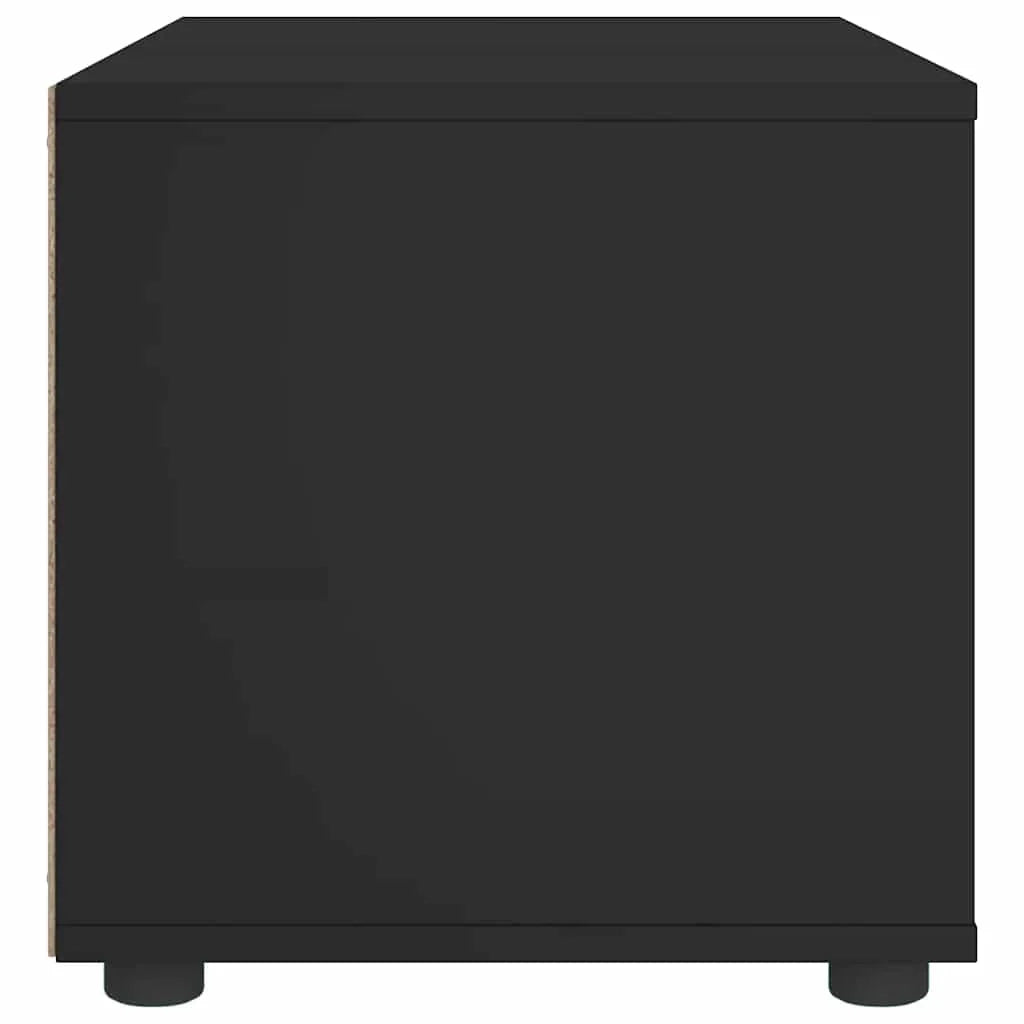 Mobile TV con ampio spazio di archiviazione a parete 100 x 40 x 38 cm in legno ingegnerizzato nero 02_0058334