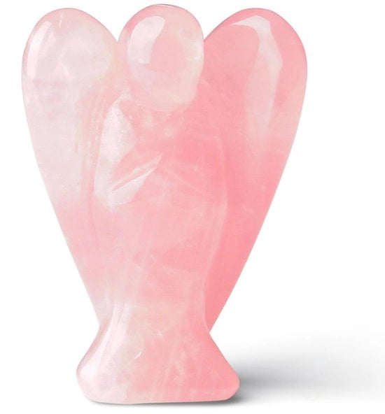 Bellezza di Cristallo Rosso Engelbeeldje con Cristalli di Protezione, Edelsteine e Cristalli di Engel per un Regalo di Reiki e Protezione