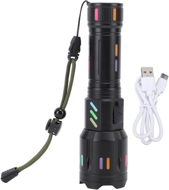 Lanterna LED Portatile - Batteria di Alta Qualità - Accessorio per Campeggio - Attrezzo Industriale - Efficienza Migliorata - Torcia Portatile
