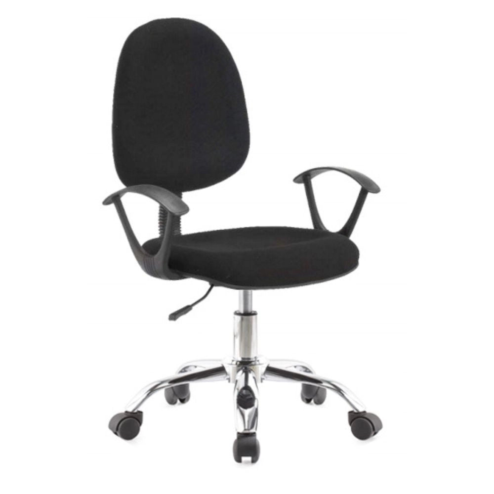 Poltrona ufficio nera 62x44x94 cm