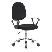 Poltrona ufficio nera 62x44x94 cm