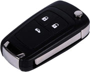Porta Chiavi Proteggi 3 Tasti Comando Remoto Opiegaabile Copertura Chiave Sostituzione per Auto Astra/Insignia - Plastica ABS/Metallo
